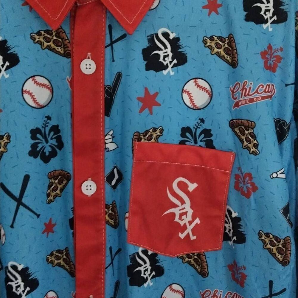 Chicago White Sox, Ultimate Fan Shirt, XL, Pizza and Baseball